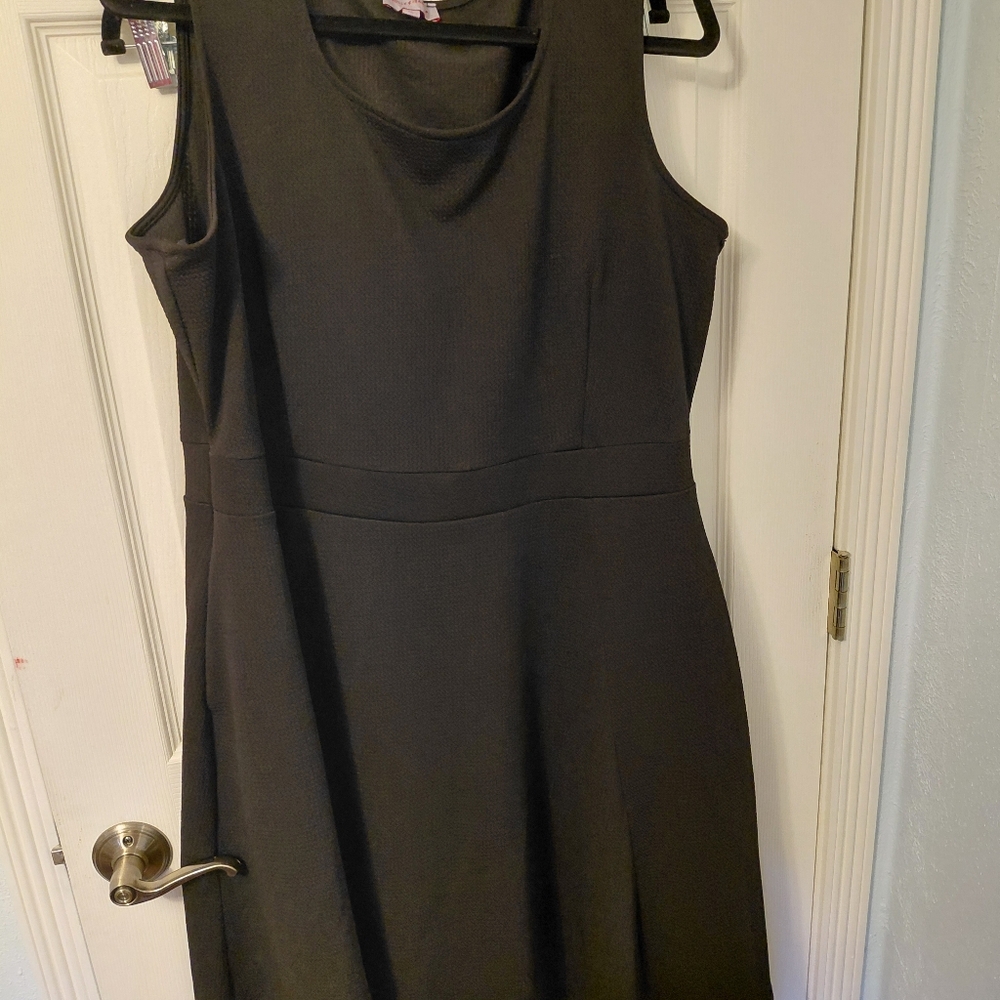 Molly & Isadora Classic Black Midi Dress
